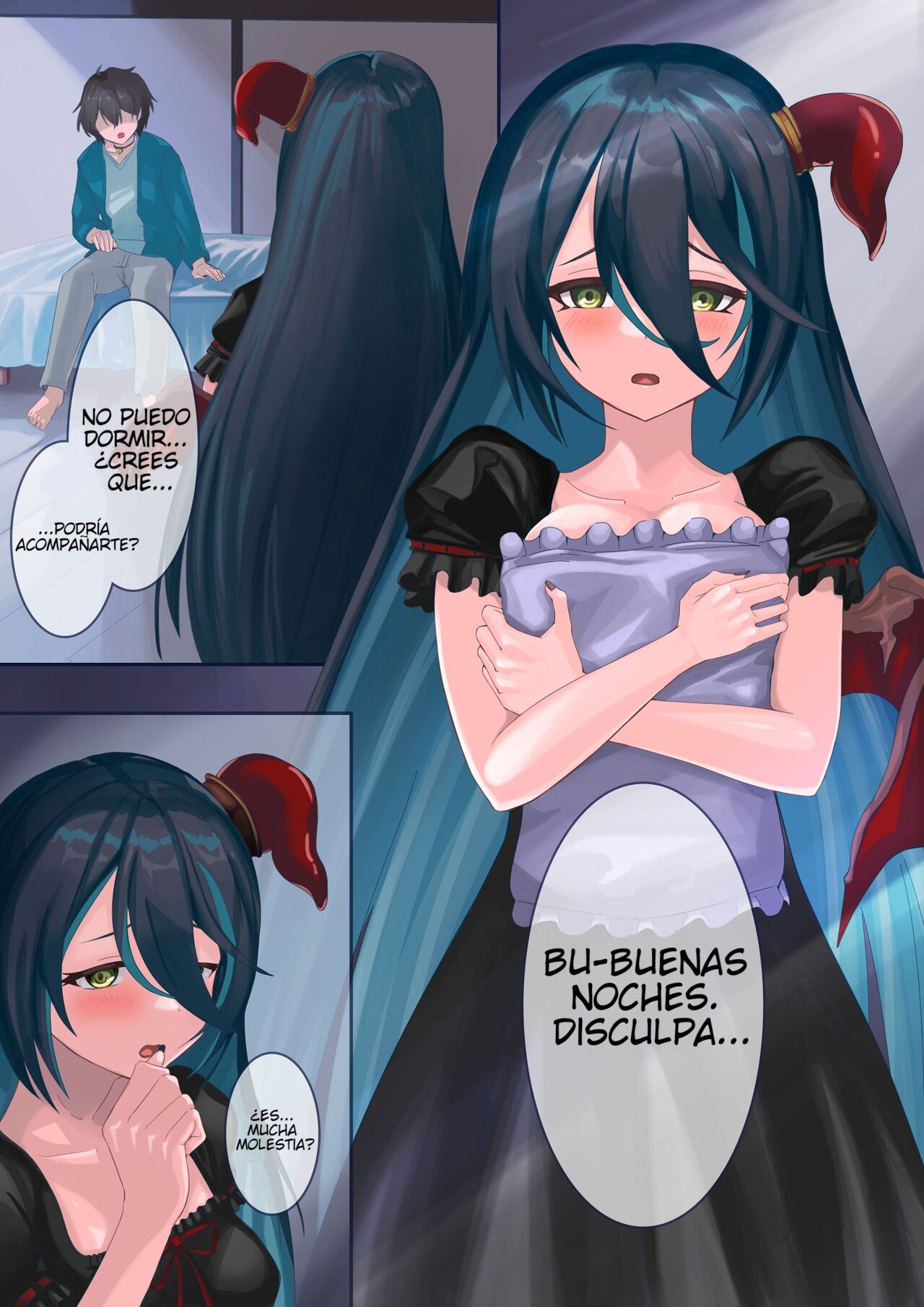 Mamá Ranfa ayuda a Kishi-kun a \