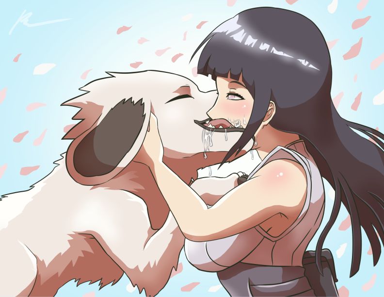 Hinata loves Akamaru image number 54