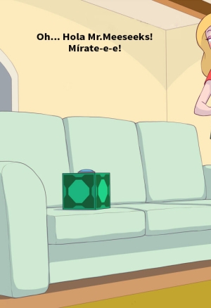 Beth and Mr Meeseeks